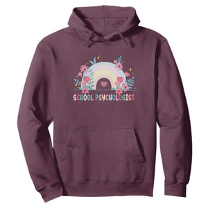 Mental Health School Psychologist Hoodie TS09 Maroon Print Your Wear