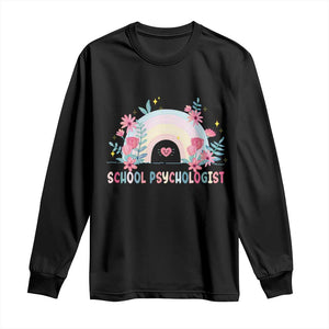 Mental Health School Psychologist Long Sleeve Shirt TS09 Black Print Your Wear