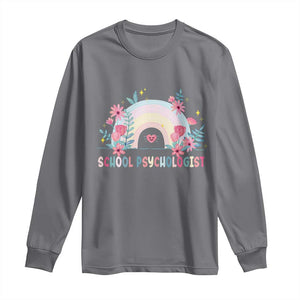 Mental Health School Psychologist Long Sleeve Shirt TS09 Charcoal Print Your Wear