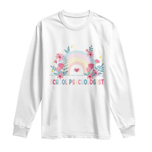 Mental Health School Psychologist Long Sleeve Shirt TS09 White Print Your Wear