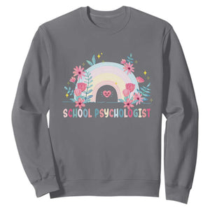 Mental Health School Psychologist Sweatshirt TS09 Charcoal Print Your Wear