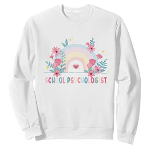 Mental Health School Psychologist Sweatshirt TS09 White Print Your Wear