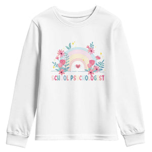 Mental Health School Psychologist Youth Sweatshirt TS09 White Print Your Wear
