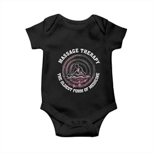 Massage Therapy Baby Onesie The Oldest Form Of Medicine TS09 Black Print Your Wear