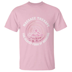 Massage Therapy T Shirt The Oldest Form of Healing Wellness Therapist TS09 Light Pink Print Your Wear