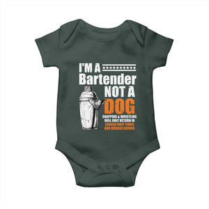 I'm A Bartender Not A Dog Baby Onesie TS09 Print Your Wear