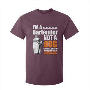 I'm A Bartender Not A Dog T Shirt For Kid TS09 Maroon Print Your Wear