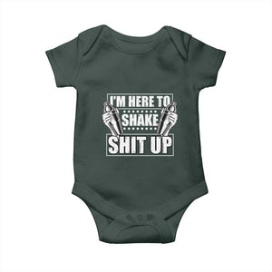 Funny Bartender Baby Onesie I'm Here To Shake Shit Up TS09 Print Your Wear