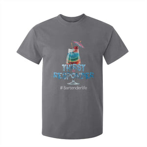 Funny Bartender T Shirt For Kid Thirst Responder Mixologists TS09 Charcoal Print Your Wear