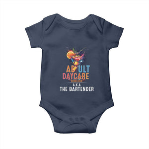 Funny Adult Daycare Director Aka The Bartender Baby Onesie TS09 Navy Print Your Wear