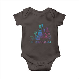 Funny Bartender Intoxicologist Baby Onesie TS09 Dark Chocolate Print Your Wear