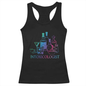 Funny Bartender Intoxicologist Racerback Tank Top TS09 Black Print Your Wear