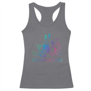 Funny Bartender Intoxicologist Racerback Tank Top TS09 Charcoal Print Your Wear