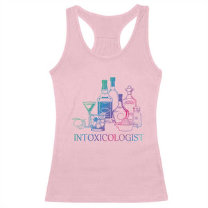 Funny Bartender Intoxicologist Racerback Tank Top TS09 Light Pink Print Your Wear