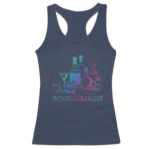 Funny Bartender Intoxicologist Racerback Tank Top TS09 Navy Print Your Wear