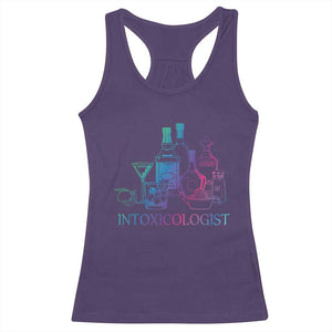 Funny Bartender Intoxicologist Racerback Tank Top TS09 Purple Print Your Wear