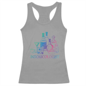 Funny Bartender Intoxicologist Racerback Tank Top TS09 Sport Gray Print Your Wear