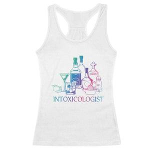 Funny Bartender Intoxicologist Racerback Tank Top TS09 White Print Your Wear