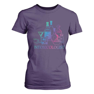 Funny Bartender Intoxicologist T Shirt For Women TS09 Purple Print Your Wear