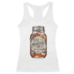 Drinking Powered By Pure Moonshine Racerback Tank Top TS09 White Print Your Wear