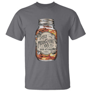 Drinking Powered By Pure Moonshine T Shirt TS09 Charcoal Print Your Wear