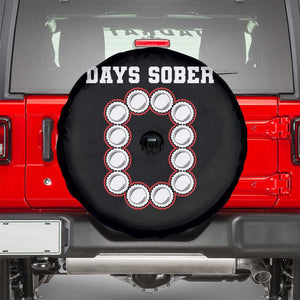 Funny Drinking Spare Tire Cover 0 Days Sober TS09 Black Print Your Wear