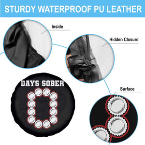 Funny Drinking Spare Tire Cover 0 Days Sober TS09 Print Your Wear