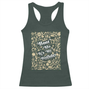 Funny Drinking Racerback Tank Top Beer Me It's My Birthday TS09 Dark Forest Green Print Your Wear