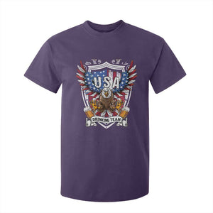 USA Drinking Team T Shirt For Kid TS09 Purple Print Your Wear