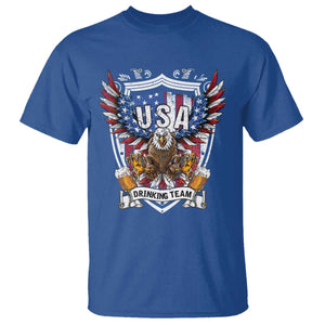 USA Drinking Team T Shirt TS09 Royal Blue Print Your Wear
