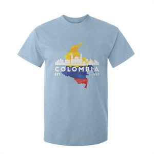 Colombian Pride T Shirt For Kid Colombia Est. 1810 TS09 Light Blue Print Your Wear