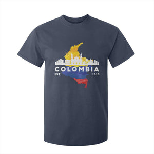 Colombian Pride T Shirt For Kid Colombia Est. 1810 TS09 Navy Print Your Wear