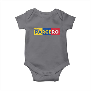 Funny Colombian Baby Onesie Parcero Colombia Slang Good Friend Buddy TS09 Charcoal Print Your Wear