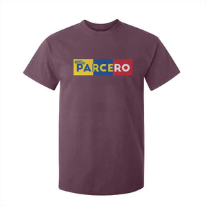 Funny Colombian T Shirt For Kid Parcero Colombia Slang Good Friend Buddy TS09 Maroon Print Your Wear