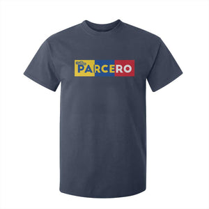 Funny Colombian T Shirt For Kid Parcero Colombia Slang Good Friend Buddy TS09 Navy Print Your Wear