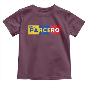 Funny Colombian Toddler T Shirt Parcero Colombia Slang Good Friend Buddy TS09 Maroon Print Your Wear