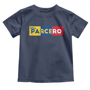 Funny Colombian Toddler T Shirt Parcero Colombia Slang Good Friend Buddy TS09 Navy Print Your Wear