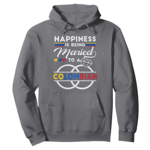 Happiness Is Being Married To A Colombian Hoodie TS09 Charcoal Print Your Wear