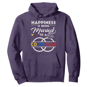 Happiness Is Being Married To A Colombian Hoodie TS09 Purple Print Your Wear
