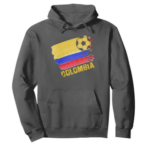 Colombian Colombia Soccer Support Hoodie TS09 Dark Heather Print Your Wear