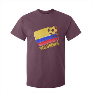 Colombian Colombia Soccer Support T Shirt For Kid TS09 Maroon Print Your Wear