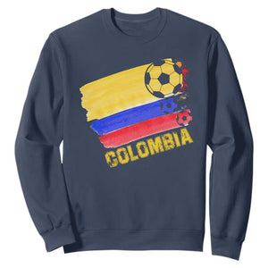Colombian Colombia Soccer Support Sweatshirt TS09 Navy Print Your Wear
