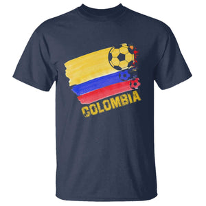 Colombian Colombia Soccer Support T Shirt TS09 Navy Print Your Wear