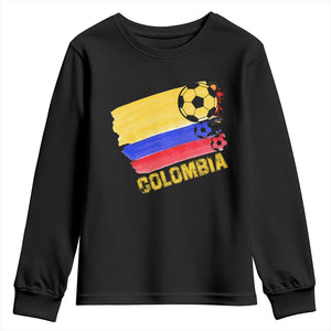 Colombian Colombia Soccer Support Youth Sweatshirt TS09 Black Print Your Wear