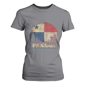 Panama Flag Pride T Shirt For Women TS09 Charcoal Print Your Wear