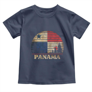 Panama Flag Pride Toddler T Shirt TS09 Navy Print Your Wear