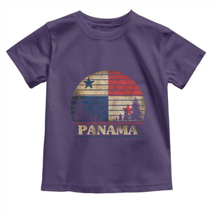 Panama Flag Pride Toddler T Shirt TS09 Purple Print Your Wear