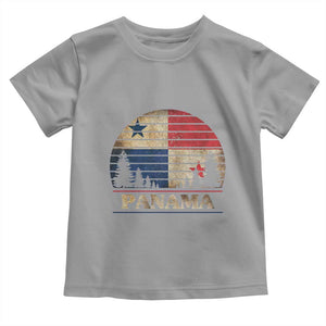 Panama Flag Pride Toddler T Shirt TS09 Sport Gray Print Your Wear