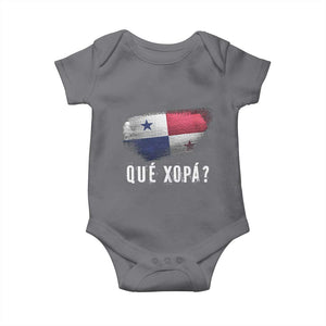 Funny Panama Baby Onesie Que Xopa What's Up Panamanian TS09 Charcoal Print Your Wear