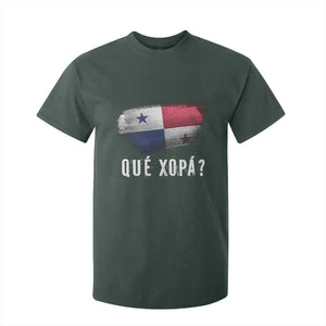 Funny Panama T Shirt For Kid Que Xopa What's Up Panamanian TS09 Dark Forest Green Print Your Wear